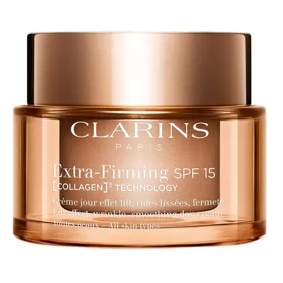 Clarins Denní zpevňující krém pro všechny typy pleti SPF 15 Extra-Firming Collagen Technology (C