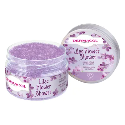 Dermacol Opojný tělový peeling Šeřík Flower Care (Delicious Body Scrub Lilac) 200 g