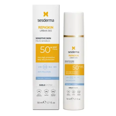 Sesderma Opalovací krém na obličej pro citlivou pleť SPF 50+ Repaskin Urban 365 (Sensitive Skin)