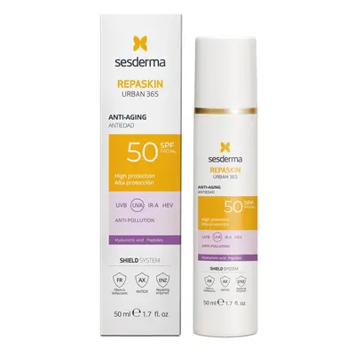 Sesderma Opalovací krém na obličej s anti-age účinky SPF 50 Repaskin Urban 365 (Anti-Age Facial 