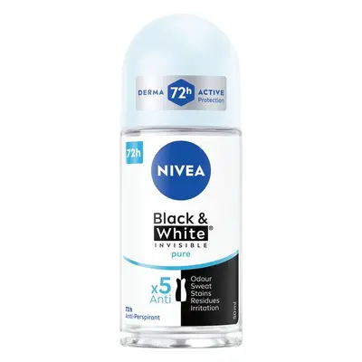 Nivea Kuličkový antiperspirant Invisible For Black & White Pure 50 ml