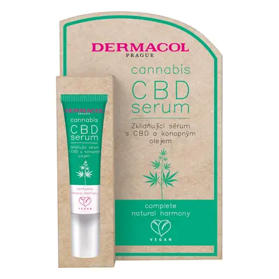 Dermacol Zklidňující pleťové sérum s CBD a konopným olejem Cannabis (CBD Serum) 12 ml