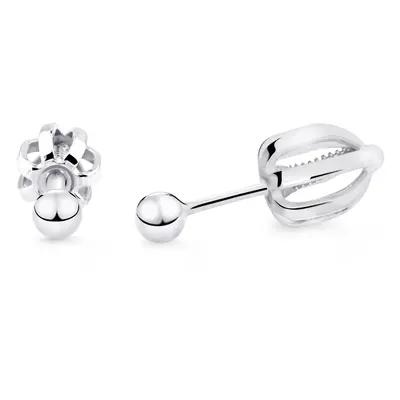 Cutie Jewellery Minimalistické náušnice pecky z bíleho zlata Z5013-30-X-2