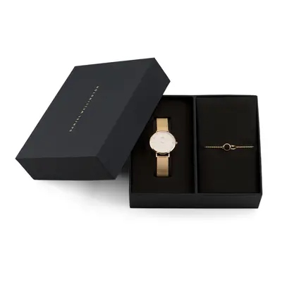 Daniel Wellington SET Combo Petite 32 YG White, Elan Unity Bracelet G 175mm