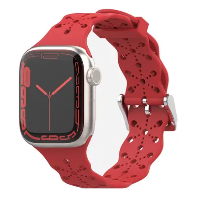 4wrist Silikonový řemínek pro Apple Watch 42/44/45/49 mm - Red