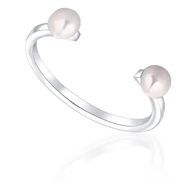 JwL Luxury Pearls Minimalistický prsten s pravými perlami JL0761