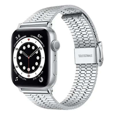 4wrist Milánský tah pro Apple Watch 42/44/45/49 mm - Silver