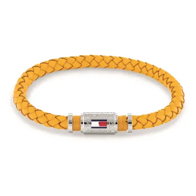 Tommy Hilfiger Moderní pánský náramek ze žluté kůže Homme 2790453