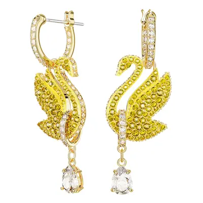 Swarovski Úchvatné labutí náušnice 2v1 s krystaly Iconic Swan 5647543