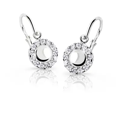 Cutie Jewellery Dětské náušnice z bílého zlata C2750-10-X-2 červená