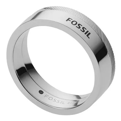 Fossil Elegantní pánský prsten z oceli JF03997040 60 mm