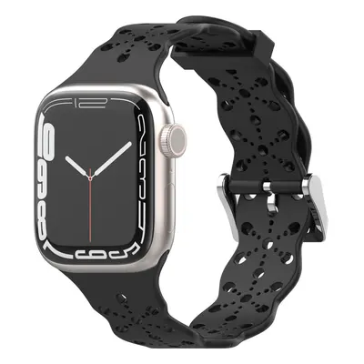 4wrist Silikonový řemínek pro Apple Watch 38/40/41 mm - Černý