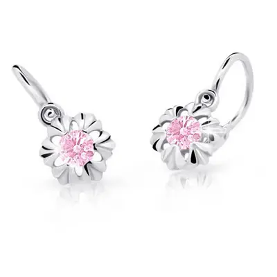 Cutie Jewellery Dětské náušnice z bílého zlata C2213-10-X-2 fuchsiová