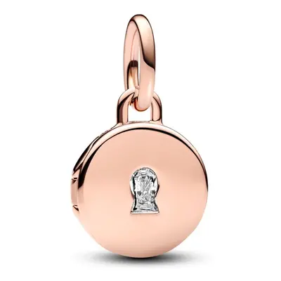 Pandora Bronzový přívěsek Otevírací medailonek Rose 783066C01