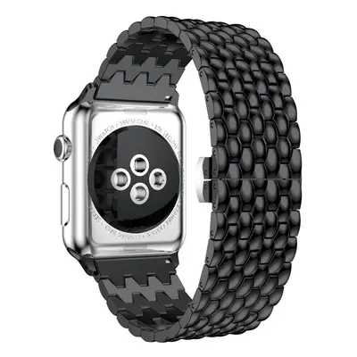 4wrist Ocelový tah s dračím vzorem pro Apple Watch 38/40/41 mm - Black