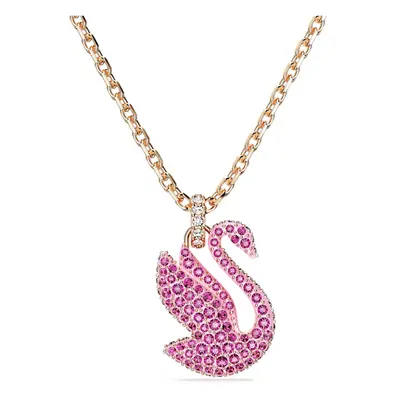 Swarovski Něžný pozlacený náhrdelník s Labutí Iconic Swan 5647552