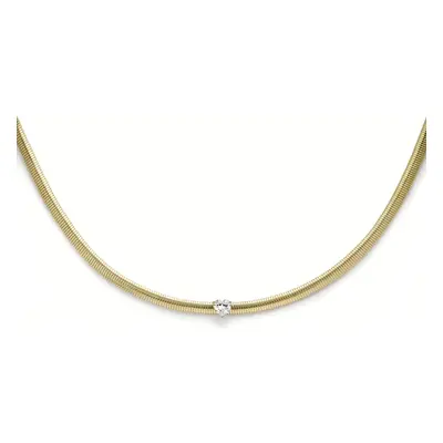 Liu Jo Půvabný pozlacený náhrdelník se srdíčkem Choker LJ2239