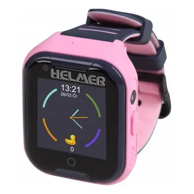 Helmer LK 709 4G růžové - dětské hodinky s GPS lokátorem, videohovorem