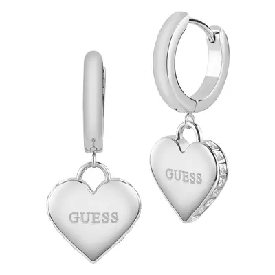 Guess Krásné ocelové náušnice se srdíčky Falling In Love JUBE02236JWRHT/U