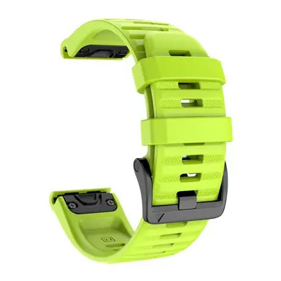 4wrist Silikonový řemínek pro Garmin Fenix 7X/Fenix 6X/Fenix 5X Plus/Fenix 3 - 26 mm - Green