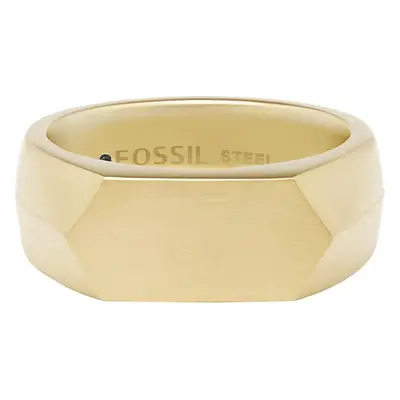 Fossil Masivní pánský pozlacený prsten JF04559710 62 mm