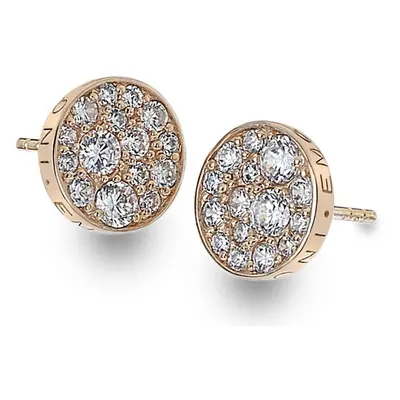 Hot Diamonds Stříbrné náušnice Hot Diamonds Emozioni Scintilla Rose Gold DE457