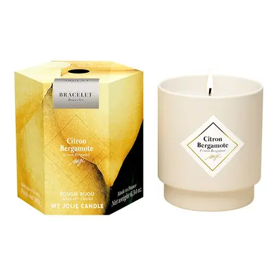 My Jolie Candle Vonná svíčka 36h s náramkem Silver Les Surprenantes Citronový bergamot 320287