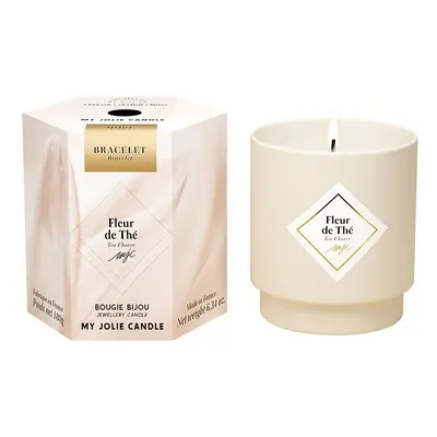 My Jolie Candle Vonná svíčka 36h s náramkem Gold Les Surprenantes Čajovníkový květ 320277