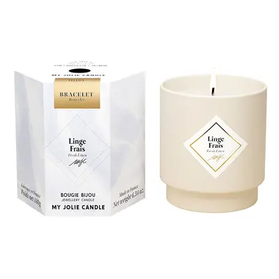 My Jolie Candle Vonná svíčka 36h s náramkem Gold Les Surprenantes Svěží prádlo 320282