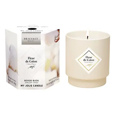 My Jolie Candle Vonná svíčka 36h s náramkem Silver Les Surprenantes Květ bavlny 320288