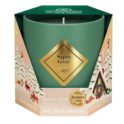 My Jolie Candle Vonná svíčka 40h s náramkem My Jolie Candle Village Posněžená jedle 320162