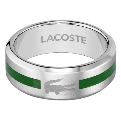 Lacoste Originální pánský ocelový prsten Stencil 2040083 66 mm