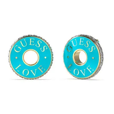 Guess Originální pozlacené náušnice Love Guess JUBE04084JWYGTQT/U