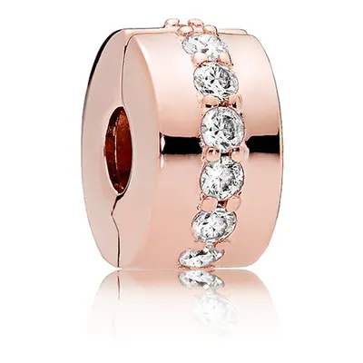 Pandora Bronzový klip s kamínky Rose Timeless 781972CZ