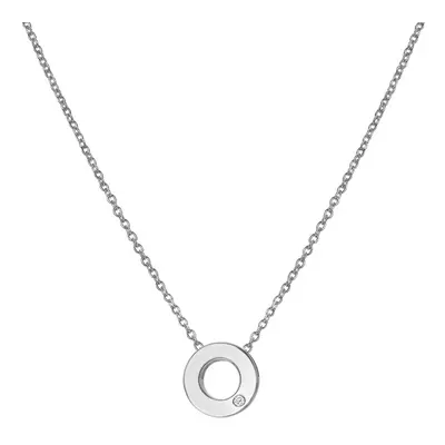 Hot Diamonds Minimalistický stříbrný náhrdelník s diamantem Diamond Amulets DP892