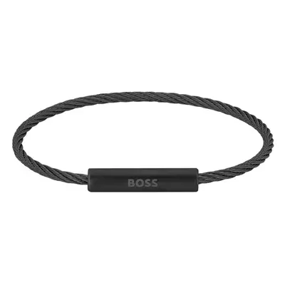 Hugo Boss Trendy černý náramek Alek 1580389