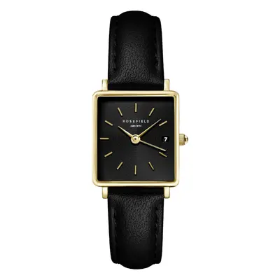 Rosefield Boxy XS Black Black Leather Gold QBBLG-Q53