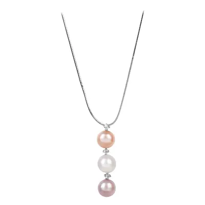 JwL Luxury Pearls Jemný náhrdelník s perlou a zirkony JL0425 (řetízek, přívěsek)