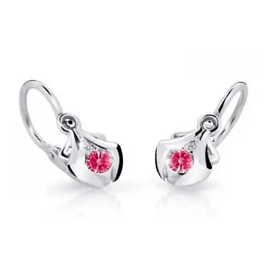 Cutie Jewellery Dětské náušnice z bílého zlata C2224-10-X-2 růžová