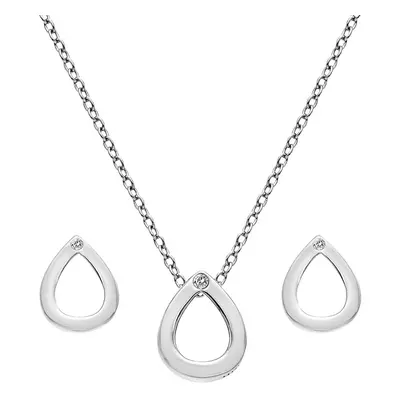 Hot Diamonds Sada stříbrných šperků Amulets SS135 (náhrdelník, náušnice)