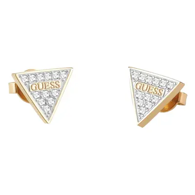 Guess Třpytivé pozlacené náušnice s krystaly Studs Party JUBE02156JWYGT/U