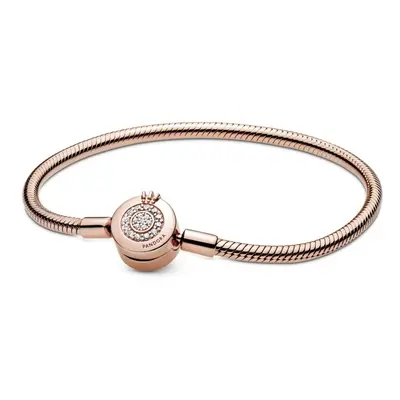 Pandora Luxusní náramek s korunkou Rose 589046C01 18 cm