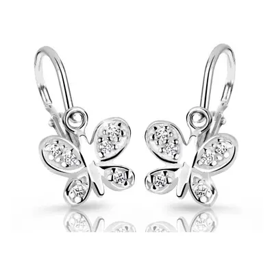 Cutie Jewellery Dětské náušnice z bílého zlata C2748-10-X-2 růžová