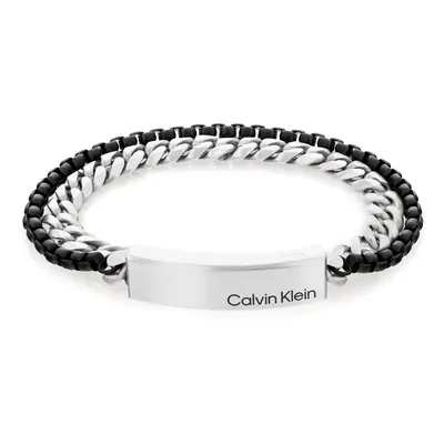 Calvin Klein Dvojitý ocelový bicolor náramek Industrial Hardware 35000566