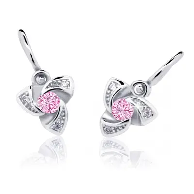 Cutie Jewellery Dětské náušnice z bílého zlata C2203-10-X-2 fialová