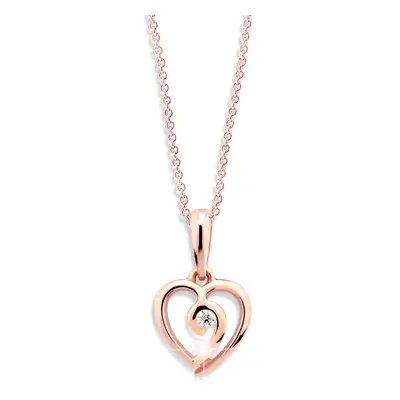 Cutie Jewellery Romantický přívěsek z růžového zlata Z6298-1609-40-10-X-4