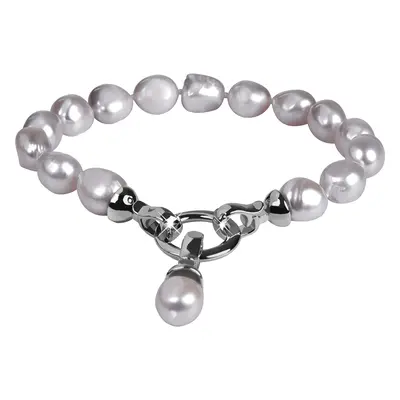 JwL Luxury Pearls Náramek z pravých šedých perel JL0558