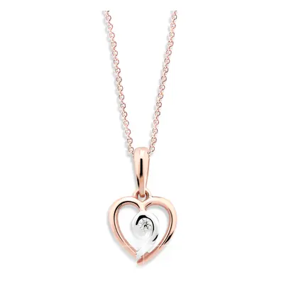 Cutie Jewellery Romantický bicolor přívěsek z růžového zlata Z6298-1609-40-10-X-R4