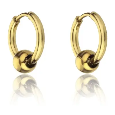 Marc Malone Pozlacené kruhové náušnice Everly Gold Earrings MCE23023G