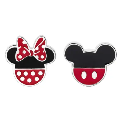 Disney Stříbrné náušnice pecky Mickey and Minnie Mouse ES00007SL.CS